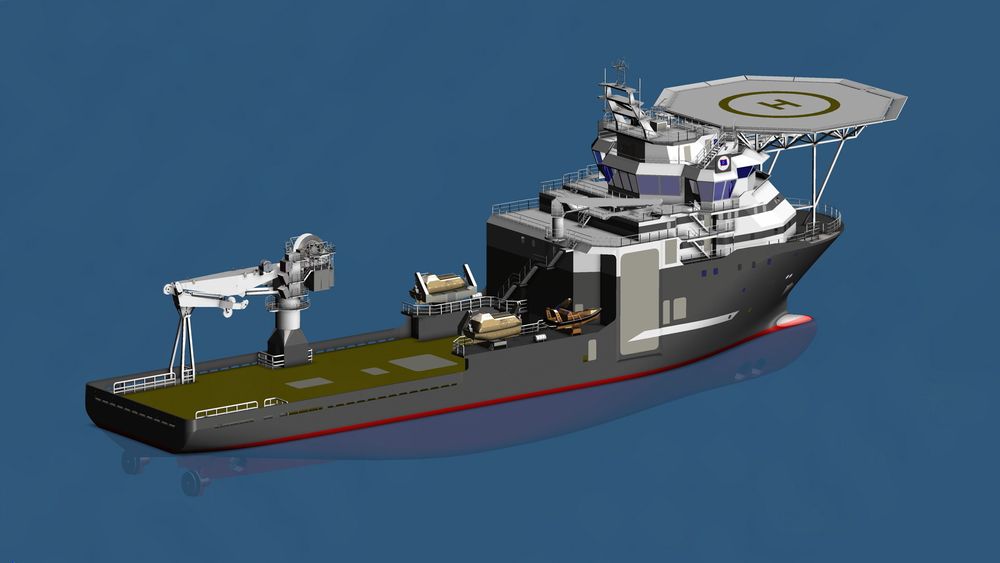 IMR-fartøy fra Marin Teknikk MT6021. Fartøyet er utviklet i samarbeid med Olympic Shipping. 