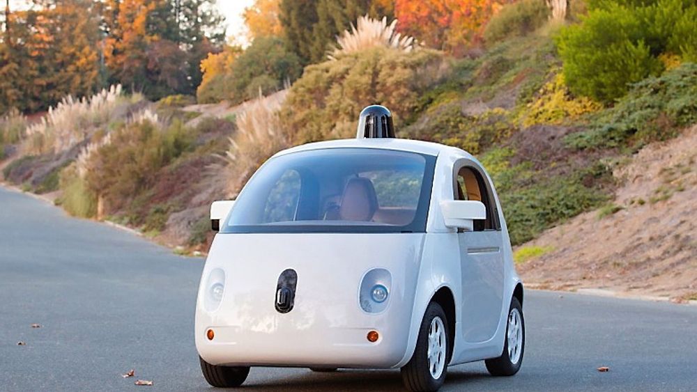 Prototyp på Googles selvkjørende bil. 