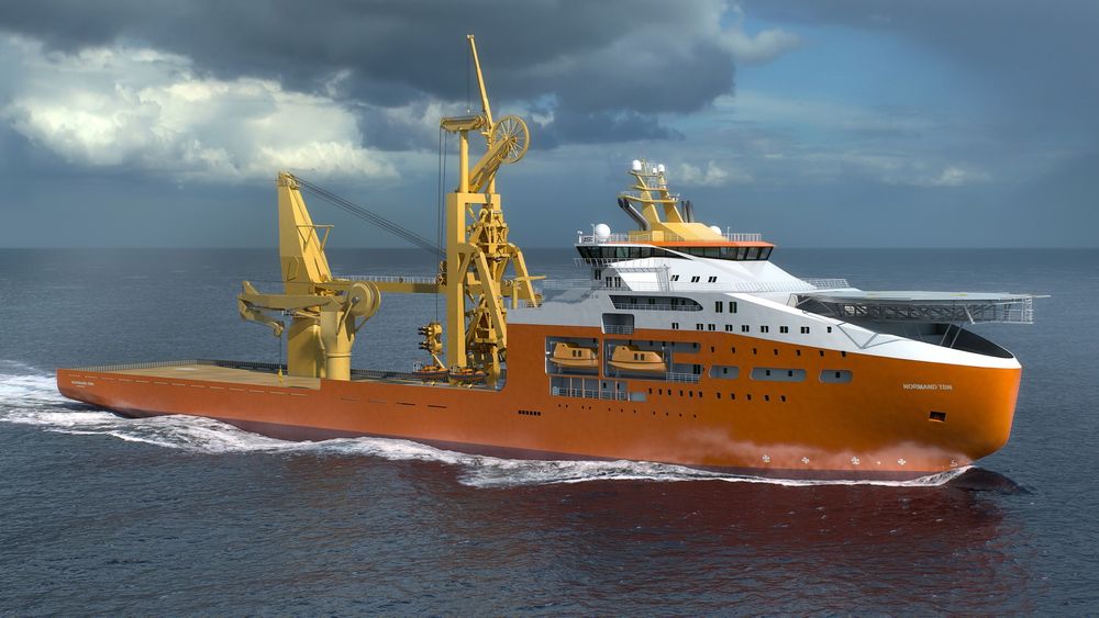 Gigant: Solstads nye subsea-konstruksjonsskip blir 180 meter langt, 33 meter bredt og får en offshorekran på 900 tonn og rørleggingssystem med 4000 tonns karusell. Levering fra Vard Brattvaag blir i 2016. 