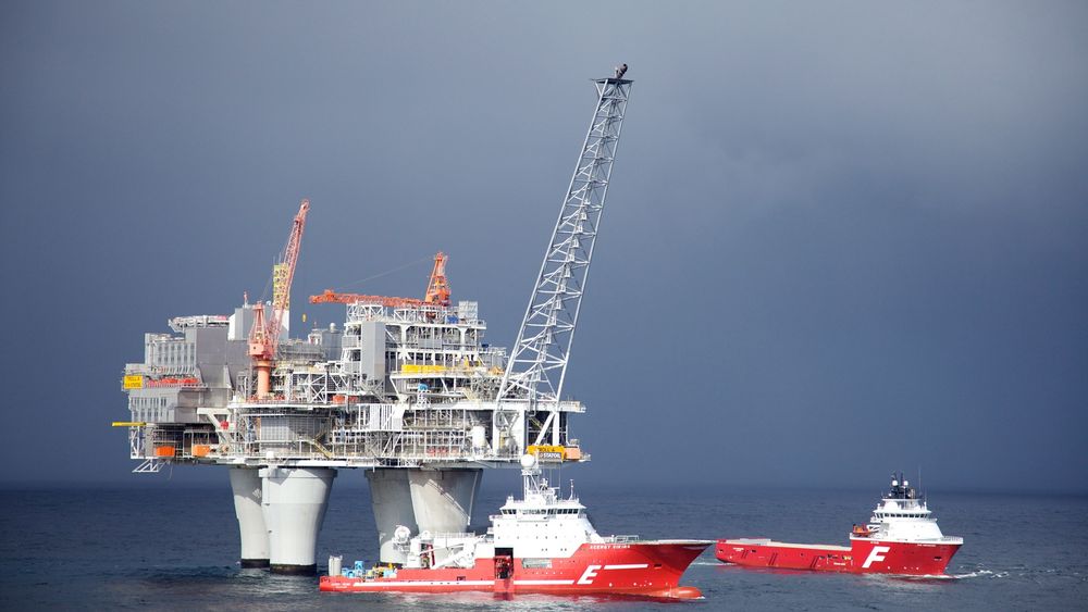 Øker: Energiforbruket fra primære energibærere er nå tilsvarende gassproduksjonen fra 12-13 trollfelt i Nordsjøen. Bildet viser Troll A-plattformen. 