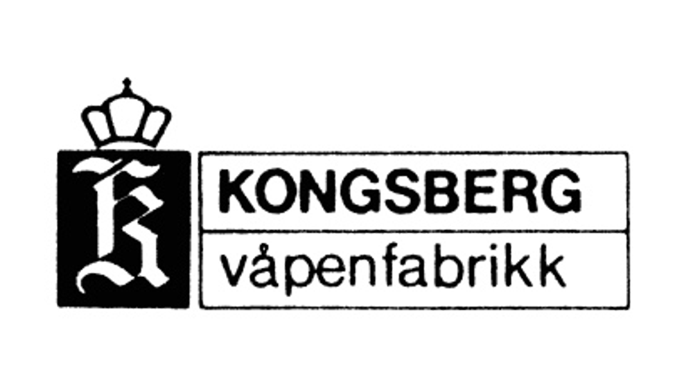Gammel logo fra Kongsberg våpenfabrikks tids.
