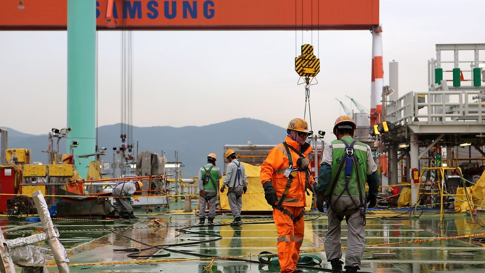 Valemon-dekket ble bygget ved Samsung Heavy Industries' verft i Sør-Korea uten alvorlige hendelser.
