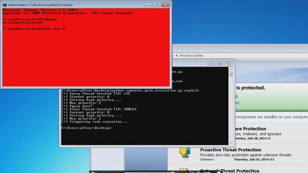  I videoen nederst i artikkelen kjører sikkerhetsselskapet et simulert hackerangrep mot Symantecs Endpoint Protection. 