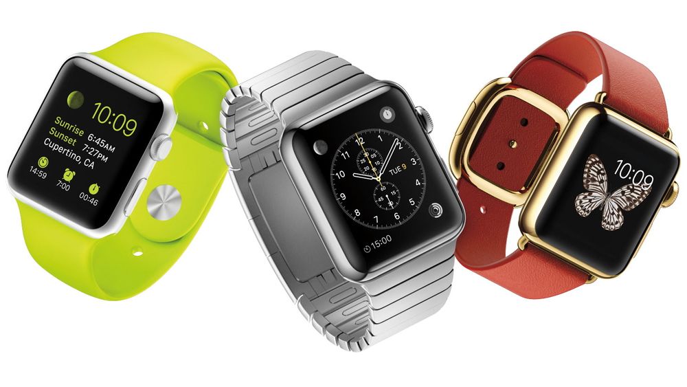 Apple Watch kommer flere utgaver og to størrelser. 
