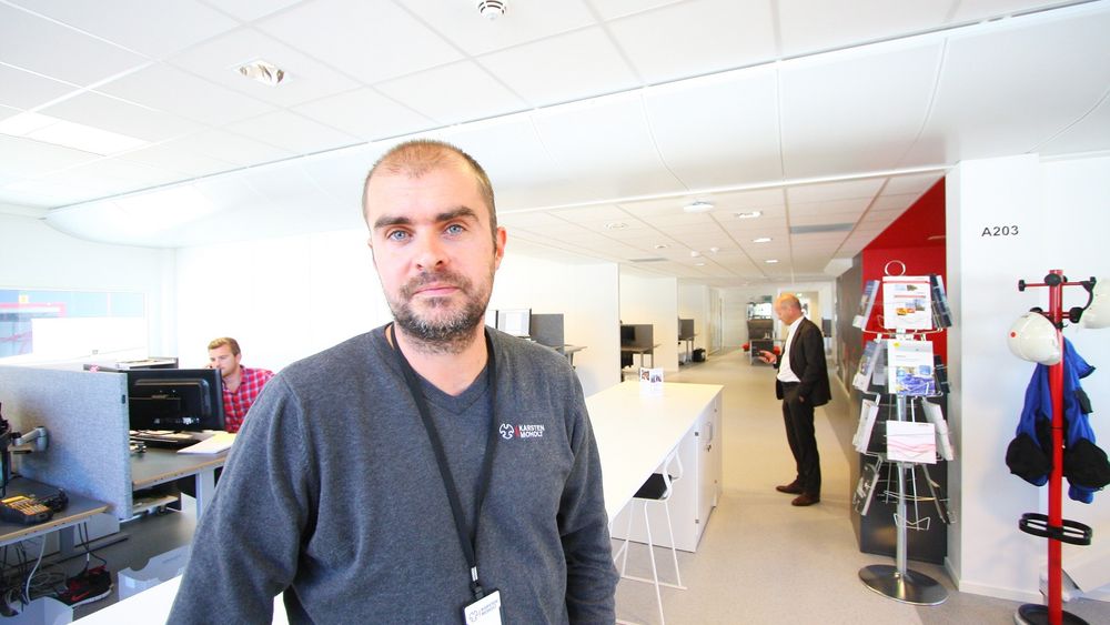 Overvåker: Bård Kausland leder avdelingen for vibrasjonsanalyse i Karsten Moholt. 