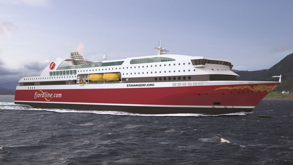 Fjord Lines nye gassdrevne passasjerferge vant pris for energieffektivitet under Nor-Shipping Awards.