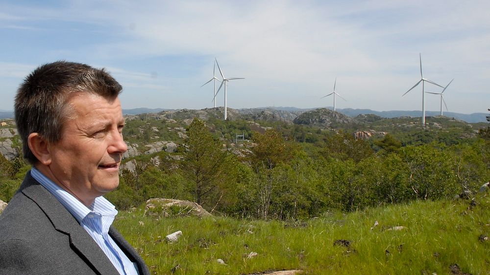 Daglig leder Lars Helge Helvig i Norsk Vind Energi har til forskjell fra Statkraft ingen problemer med at detaljerte produksjonsdata fra vindparkene offentliggjøres. (Foto: Øyvind Lie)