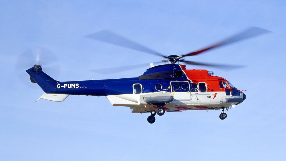 Det var et helikopter av denne typen, AS332L2 fra CHC, som havarerte utenfor Shetland for to måneder siden. 