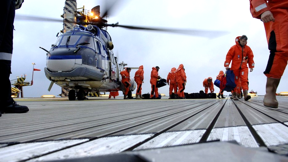 helikopterdekk helikopter plattform oljearbeidere offshore offshorearbeidere helikoptertransport