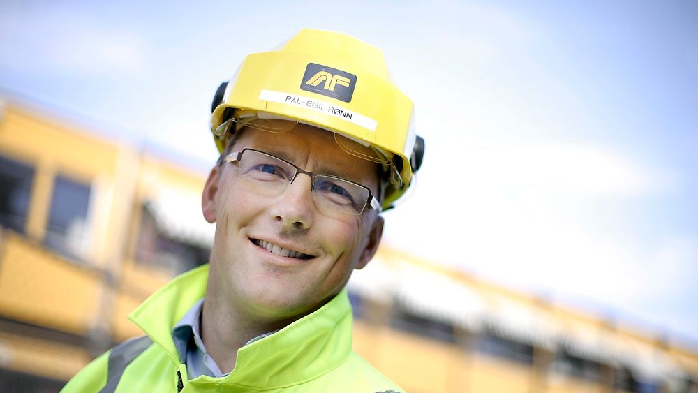 Konsernsjef i AF Gruppen, Pål Egil Rønn. 