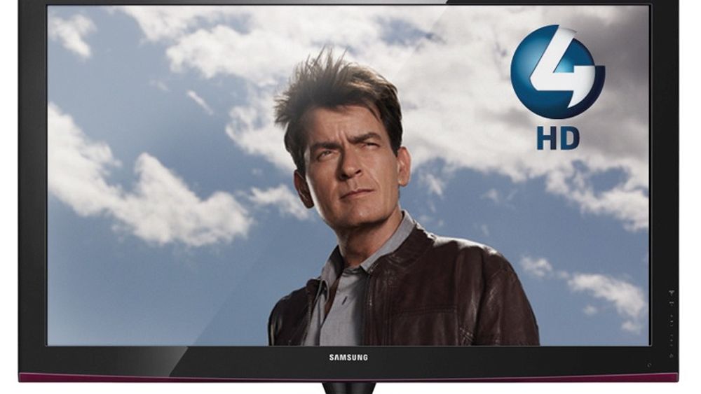 Høydefinert raseri: En av Viasats åtte nye HD-kanaler er Viasat 4 HD, som viser Charlie Sheens nye serie Anger Management. 