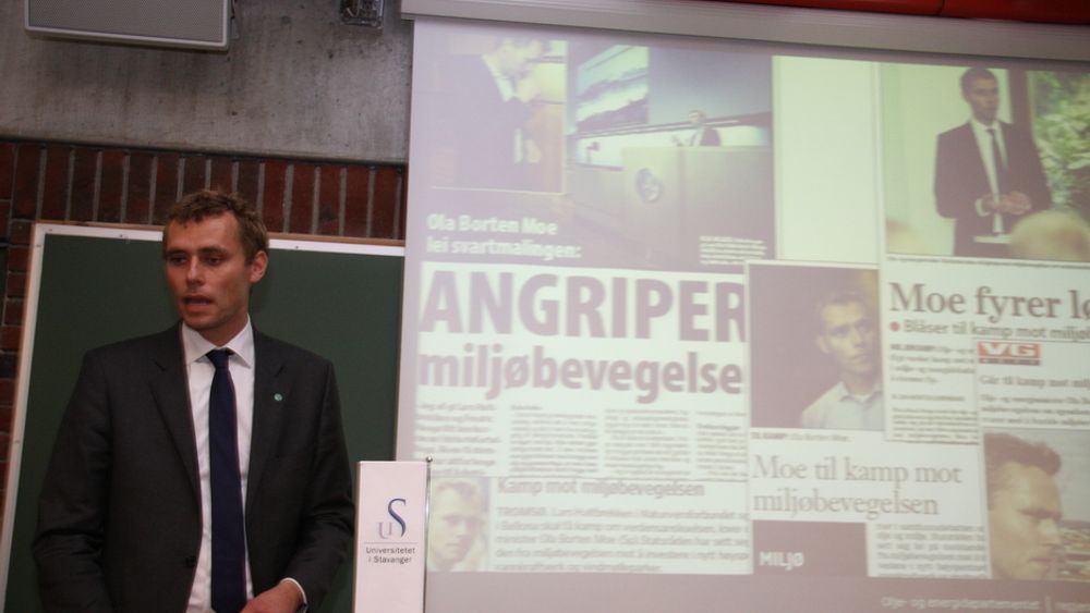 Olje- og energiminister Ola Borten Moe mener det er forhold som trekker i retning av at funnet på Aldous/Avaldsnes bør bygges med kraft fra land.