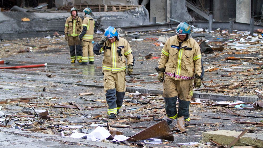 Det var en svært kraftig bombe som sprengte i Regjeringskvartalet.