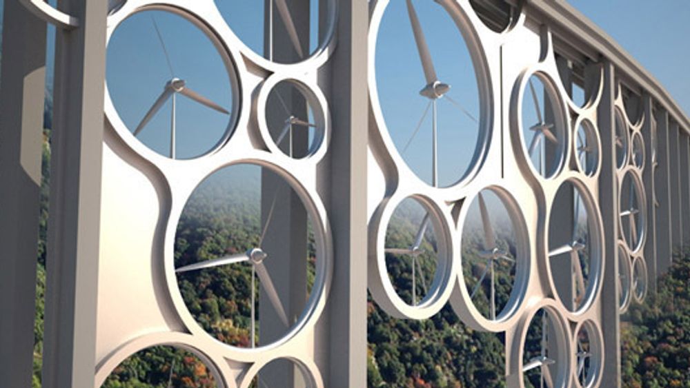 Solar Wind-broen bruker vindturbiner og solpaneler under "asfalt" av plast til å produsere nok energi til 15000 husstander.