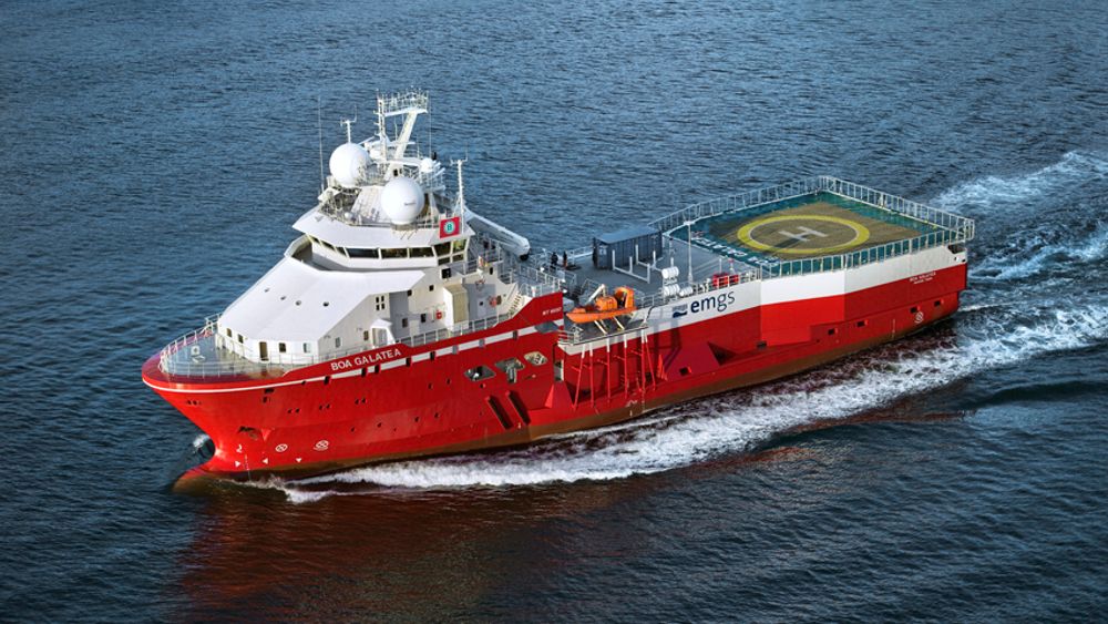 TIL GRØNLAND:  Spesialfertøyet Boa Galatea skal til Grøland for å lete etter hydrokarboner nå i august.
