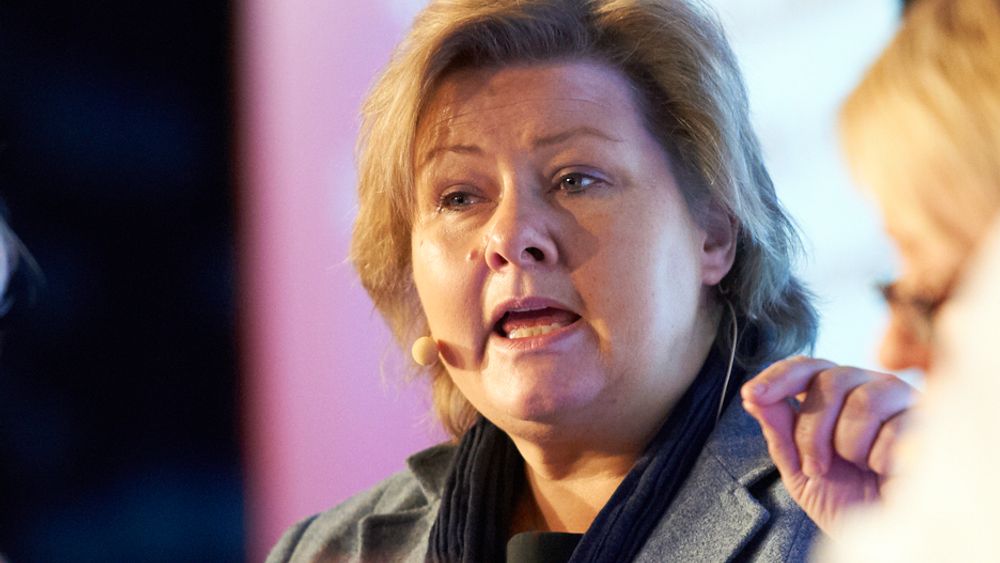 ØNSKER DEBATT: Høyre-leder Erna Solberg vil diskutere Statoils rolle på norsk sokkel.