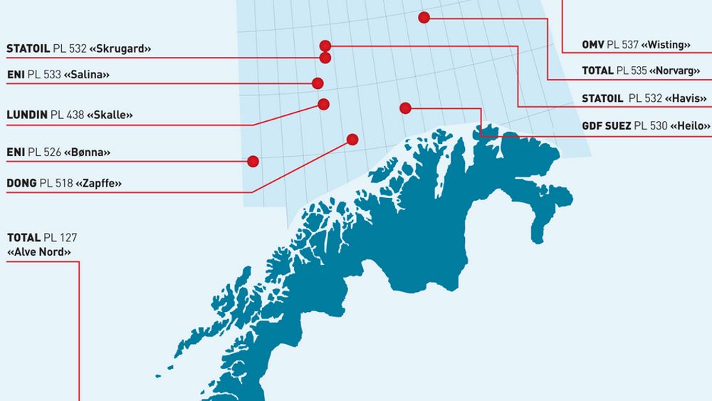 BOREBONANZA: ODs favorittliste viser flere spennende brønner som er planlagt boret i Barentshavet i 2012.