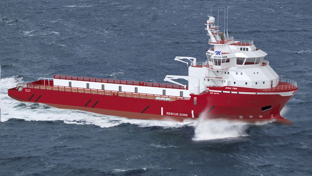 BREDT BRUKSOMRÅDE: Myklebusthaug Offshore har  bestilt et flerbruks forsyningsskip med isklasse ICE 1B fra Kleven Maritime. Design: MT 6015 MPSV fra Marin Teknikk.