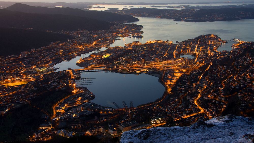 SNART TOMT: Bergen kommune vurderer restriksjoner på vannbruken, etter den tørreste vinteren siden 1949. De frykter vannkrise allerede før påske.