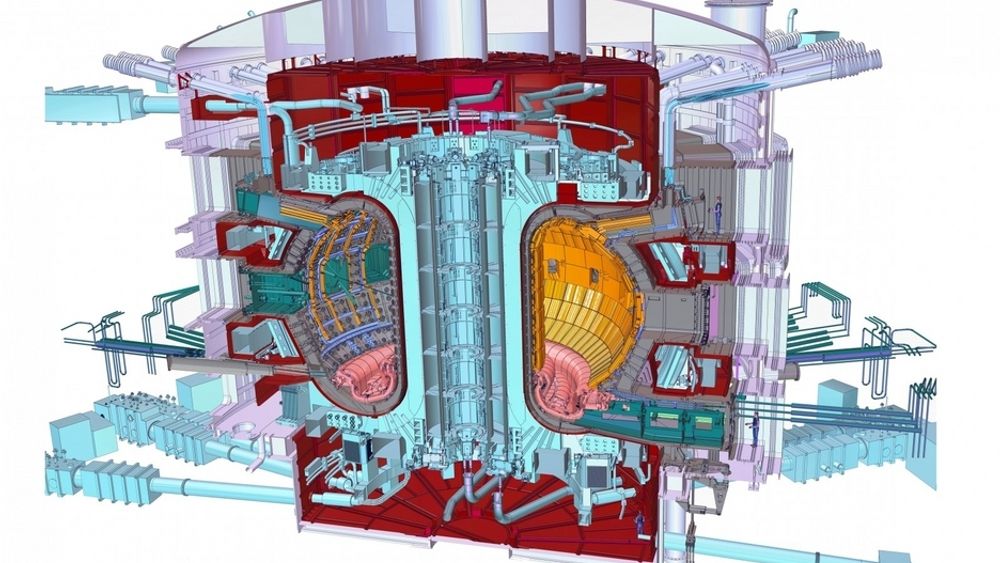 ETT SKRITT NÆRMERE: Et tverrsnitt av den fremtidige reaktoren: ITER Tokamak.