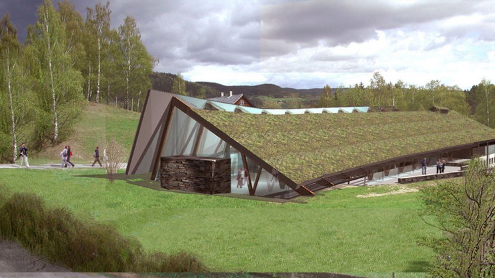 FÅR KRITIKK: Valdres folkemuseum kritiseres for å ha brukt regnskogtømmer i sitt nye utstillings- og velkomstbygg på Fagernes.