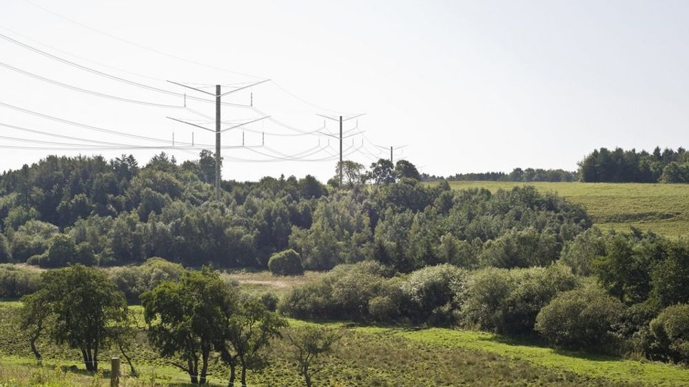 TO ETASJER: Danskenes foreslåtte nye mast, Eagle, er en grå toetasjers mast i varmgalvanisert stål. To statlige miljøsentre vil bruke masten på en ny 400 kV mellom Kassø og Tjele på Jylland.