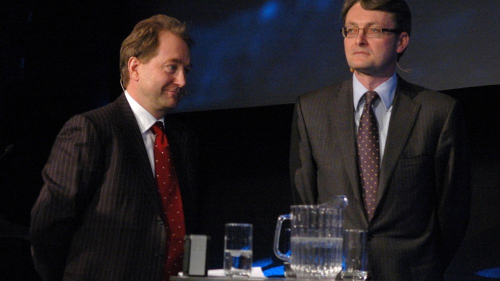 SPISSER: Hovedeier i Aker Solutions Kjell Inge Røkke og fungerende konsernsjef Øyvind Eriksen vil spisse ingeniørkompetansen. Allerde første kvartal setter de i gang en ny rekrutteringskampanje.
