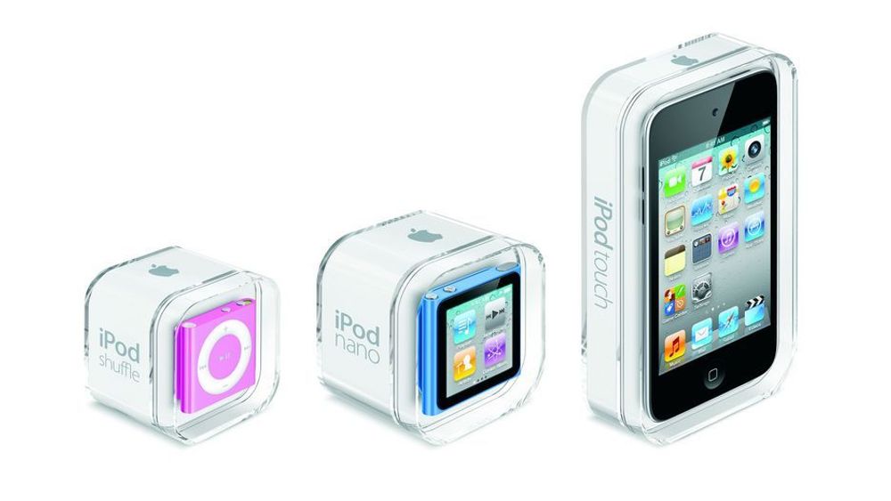 Nye iPod shuffle, nano og touch.