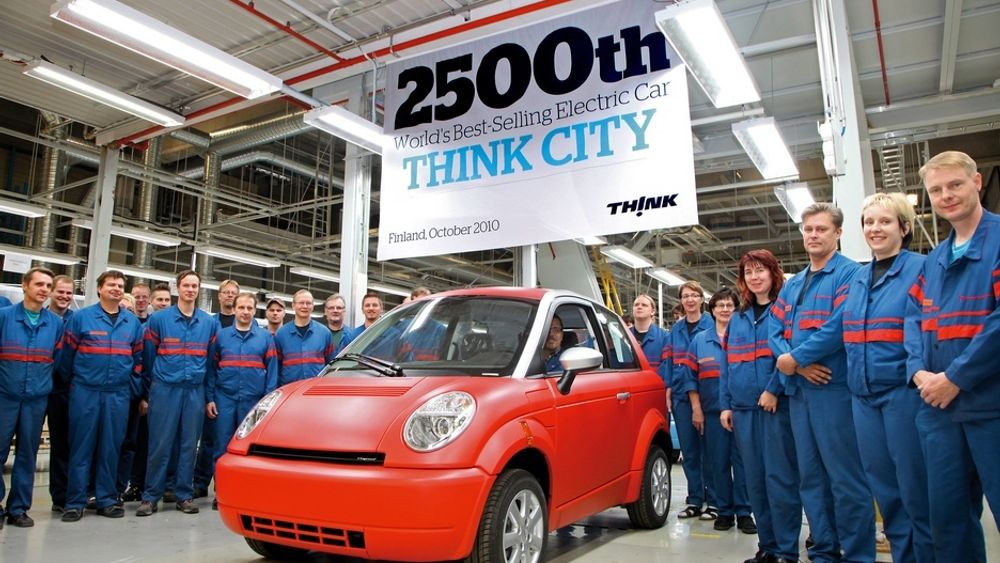 I oktober i fjor kunne Think feire at Think City nummer 2 500 rullet av produksjonslinja hos Valmet Automotive. Nå er det imidlertid stillstand på fabrikken i Finland.