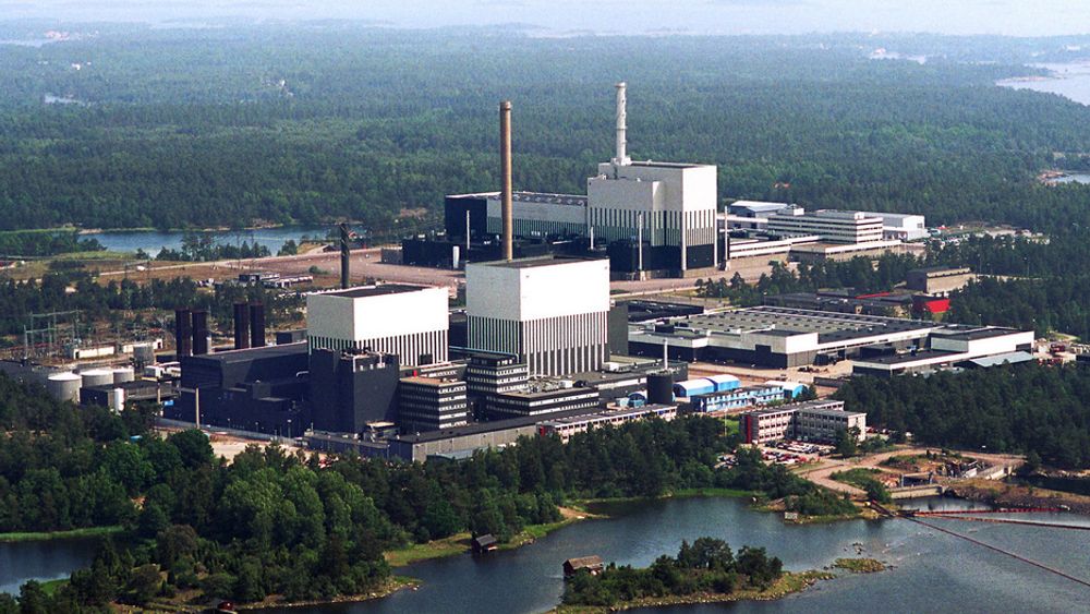Oskarshamn atomkraftverk i Sverige der to persoenr skal ha forsøkt å smugle inn sprengstoff.