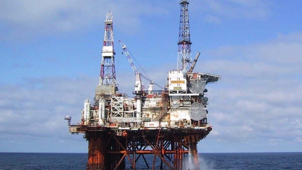 Illustrasjonsfoto av Lundin Petroleum-plattformen Thistle Alpha.