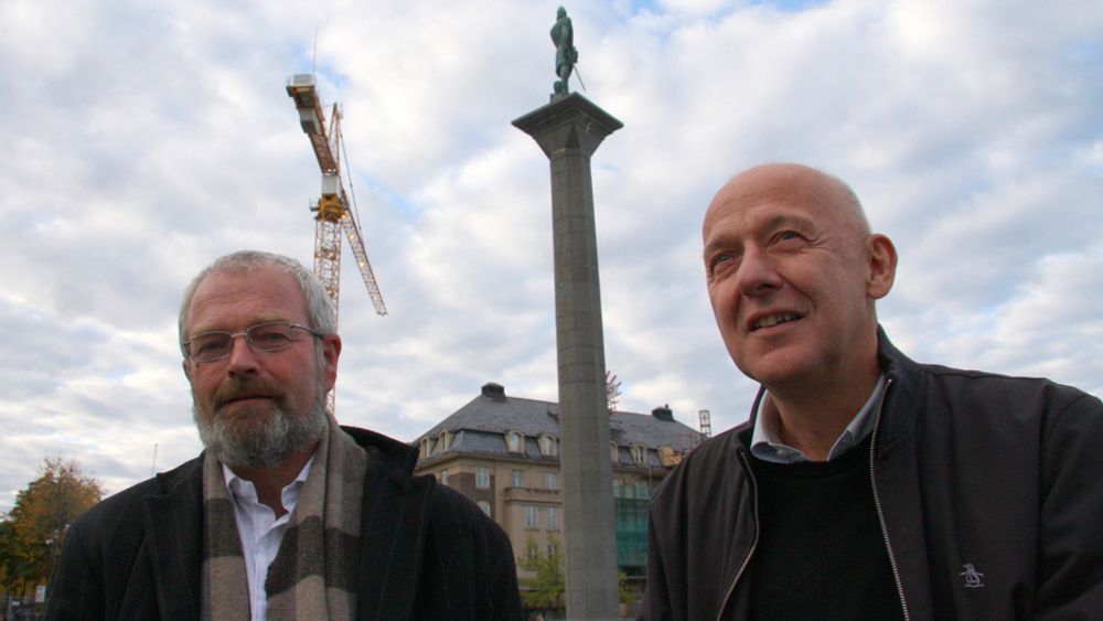 KUTTER: Varaordfører Knut Fagerbakke (tv) i Trondheim får hjelp fra Bellona og Otto Frøseth i Siemens til å kutte energibruket.