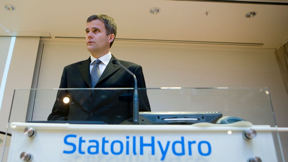 I NULL: Konsernsjef Helge Lund må se langt etter tidligere tiders rekordresultater. StatoilHydro gikk i null andre kvartal 2009. Det skyldes lavere priser og skatt på valutagevinster.