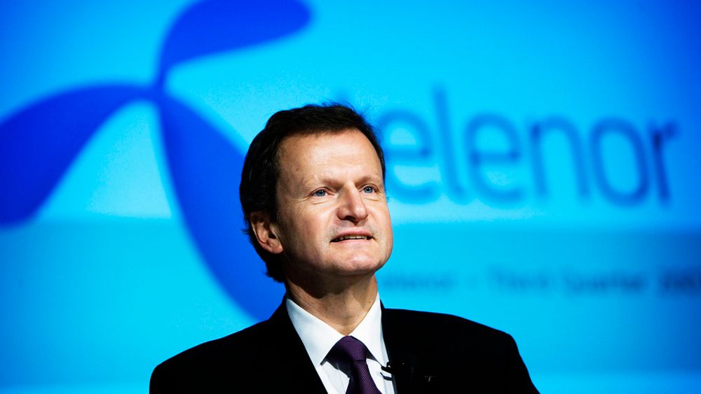 Telenor-sjef Jon Fredrik Baksaas sier seg fornøyd med veksten i omsetningen så langt i 2010.