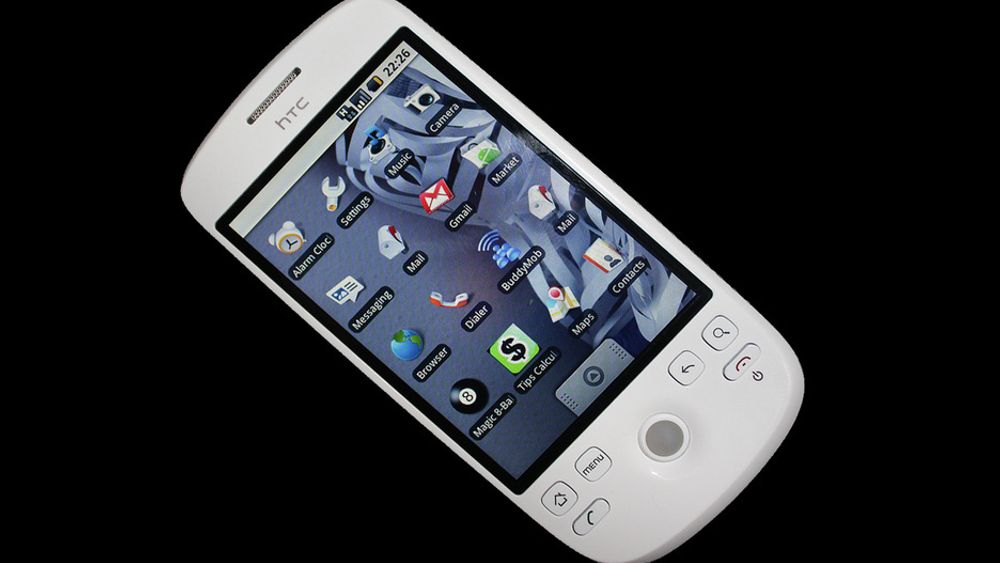 LEKKER:Veldig mye minner om iPhone med HTCs nye Meteor som er utstyrt med Googles Andriod operativsystem.