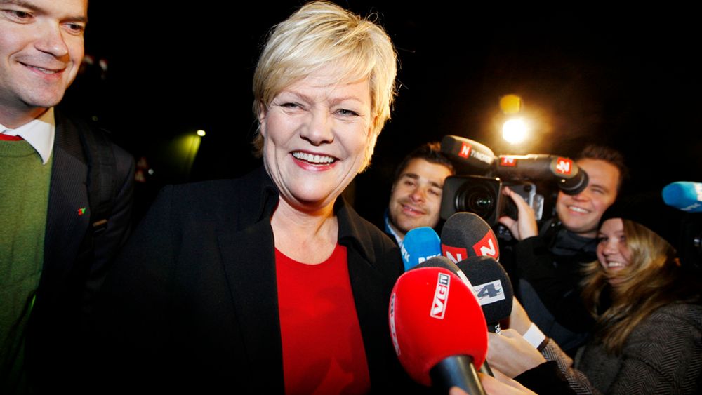 Finansminister Kristin Halvorsen kan fornøyd konstatere at det renner inn penger i statskassen fra aksjeposten i StatoilHydro.