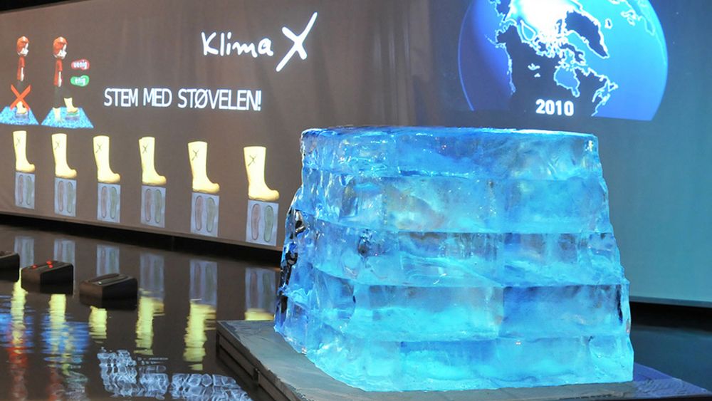 Teknisk Museum vant prisen med sin interaktive utstilling Klima X.
