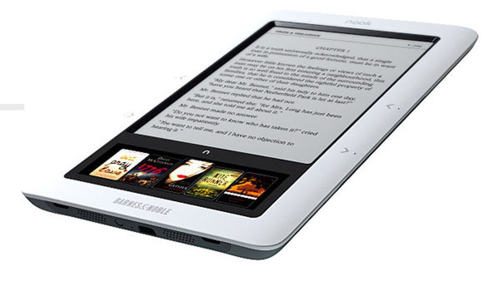 Nook har to skjermer, den ene er en trykkfølsom LCD-skjerm, den andre basert på elektronisk blekk.