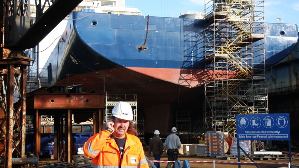I BERGEN: Utrusting og ferdiggjøring av offshoreskip skjer blant annet ved Bergen Groups anlegg på Laksevåg i Bergen.
