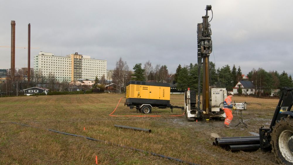 BRØNNENERGI:Både nye A-Hus og Postens nye Østlandsterminal  har valgt brønnparker i stedet for å knutte seg til det lokale fjernvarmenettet.