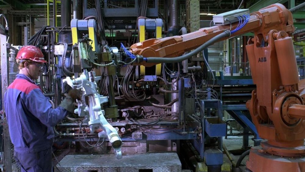 Produksjon av bildeler i aluminium ved Alcoa på Lista.