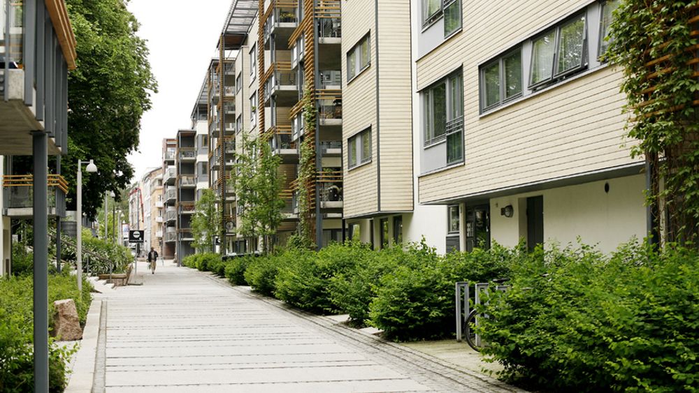 LITE GRØNT: Når byene blir tettere som følge av sterk urbanisering, blir det utfordrende å ta vare på de grønne lungene. Illustrasjon.
