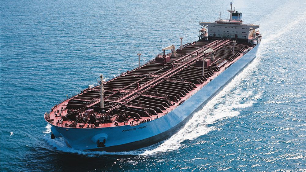 KARAKTERISTSIK: Alle skip tilhørende danske A.P. Møller - Mærsk konsernet er lyseblå. Nå kommer også en nybygd FPSO høyst sannsynlig til å få samme farge. Skipet på bilder er en produkt-tanker.