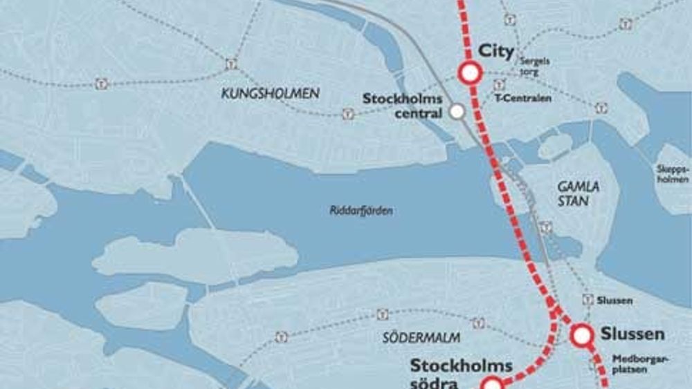 Svenskene håper å kunne mer enn doble kapasiteten på banenettet under den indre bykjernen med en ny, 7 km lang strekning. 6 km skal gå i tunnel.
