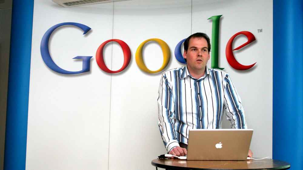 BOIKOTTES: Svenske annonsører boikotter Google, her representert ved Google-sjef i Norge Knut Magne Risvik.