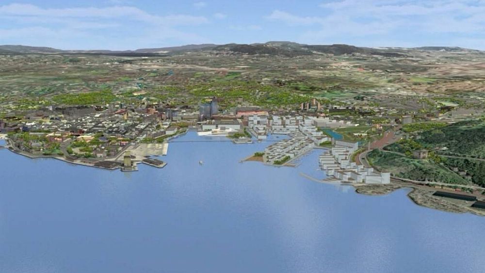 Bjørvika - ferdig utbygget.