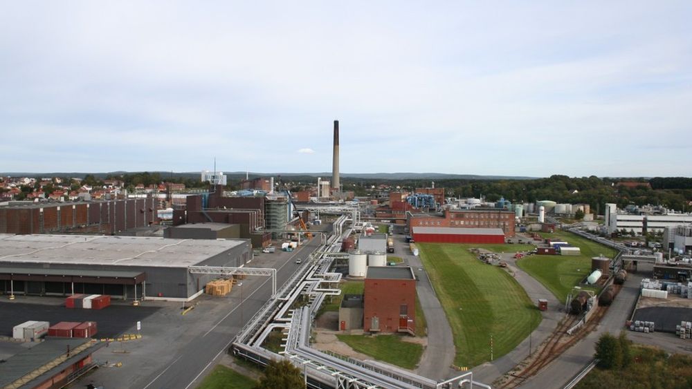 Borregaards fabrikk i Sarpsborg. --------(Orkla vil effektivisere Borregaard.)