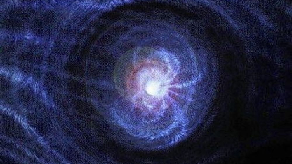GLOHETT: Kjernen i galaksen NGC 3516 har en masse tilsvarende 10 til 50 soler, med en gravitasjon som gir en materietemperatur på titalls millioner grader. FOTO: NASA
