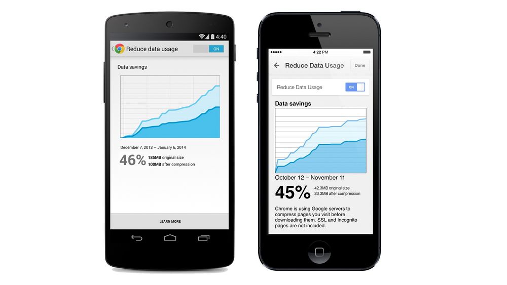  Google vil hjelpe deg å spare inn megabytes på datakvoten og gi deg oversikt over hvor mye du sparer i en fremtidig oppdatering av Google Chrome.