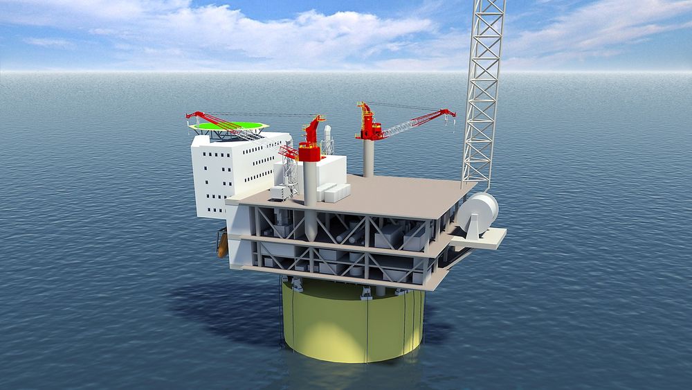 Subsea 7 skal stå for strømningsrør og marine operasjoner, samt uttauing og fortøyning av den flytende produksjonsplattformen på gassfeltet Aasta Hansteen i Norskehavet.
Illustrasjon: Technip

